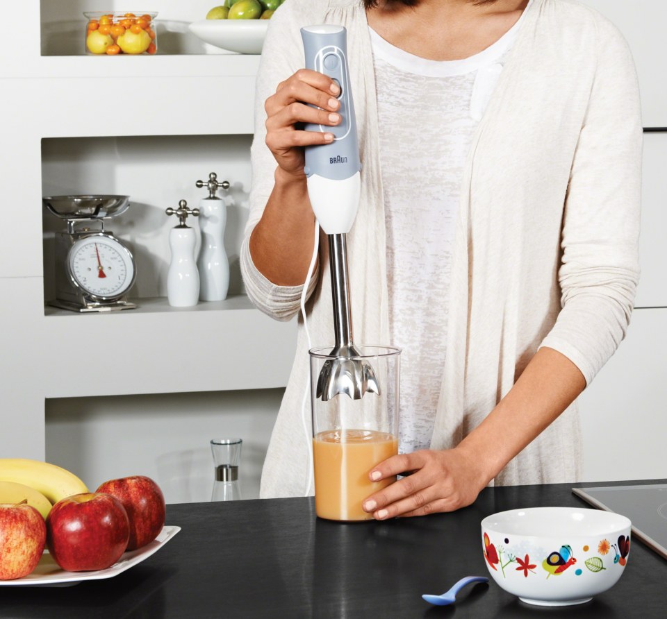  Braun Multi Quick Immersion Hand Blender +1.5-Cup Food