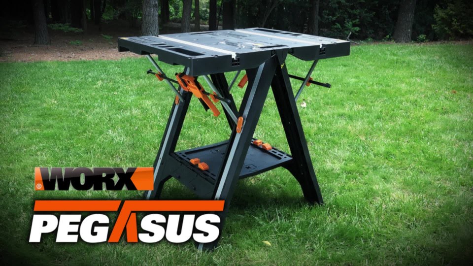 WORX Pegasus MultiFunction Work Table and Sawhorse with Clamps and