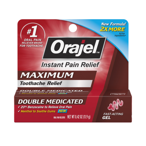 Orajel 3x Medicated Mouth Sores Instant Pain Relief Gel, 0.42 oz - Pick 'n  Save