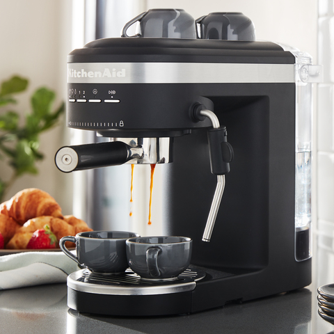 KitchenAid - Semi-Automatic Espresso Machine - Matte BLACK.