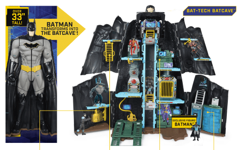 DC Comics Batman, Bat-Tech Batcave, Giant Transforming Playset factory LAST ONE!