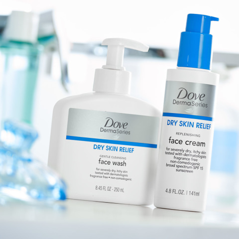 dove sensitive skin face wash