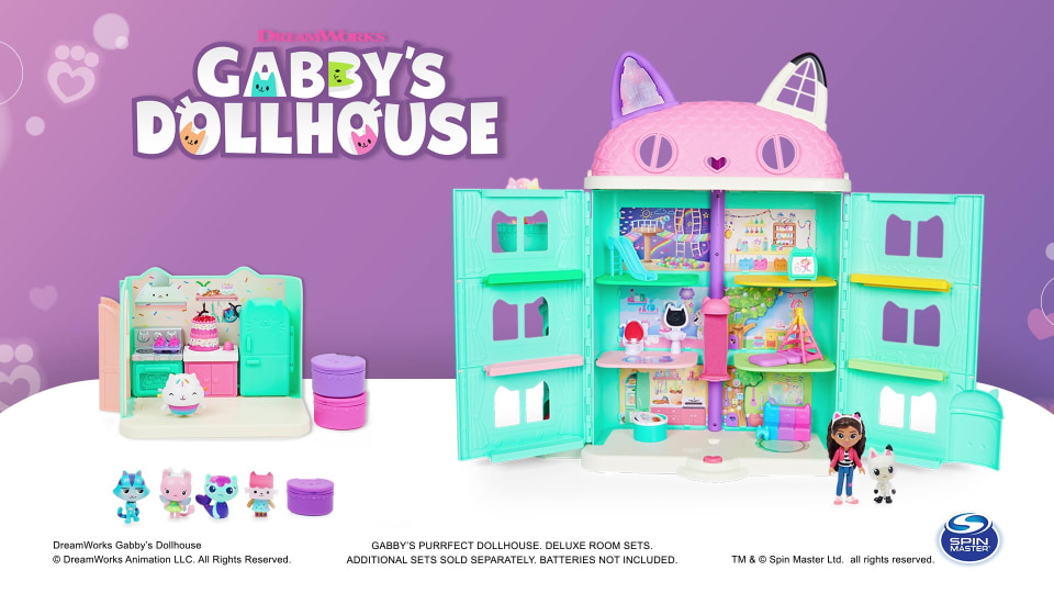 Gabby's dollhouse gabby's dollhouse, purrfect dollhouse avec 2