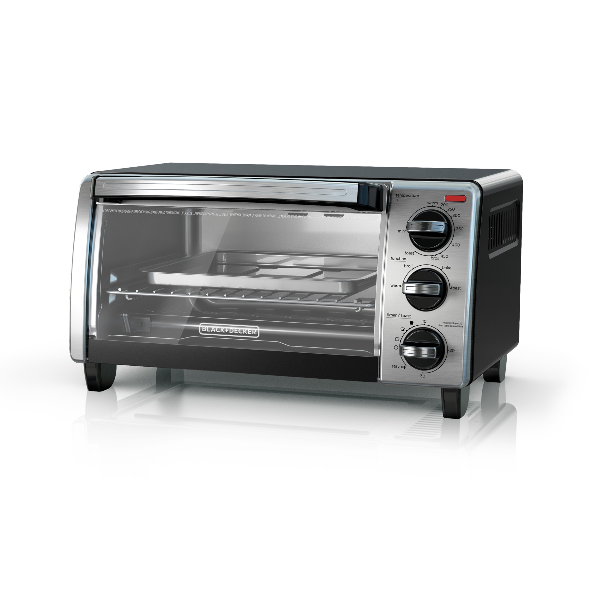 black & decker 4 slice toaster oven