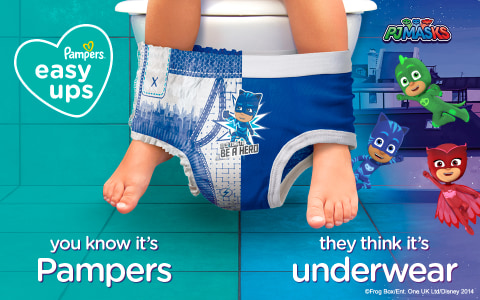 Pampers Easy Ups Boys' PJ Masks Training Underwear Size 4T-5T, 92 Diapers -  City Market
