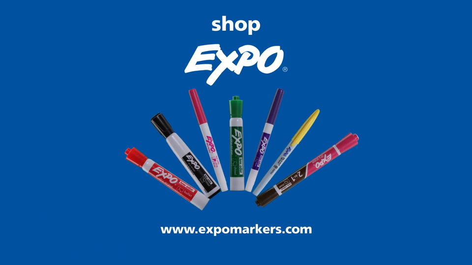 Expo Dry Erase Markers, Fine Tip, 4 Count