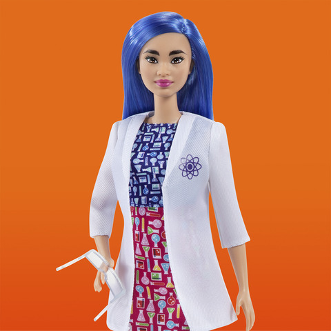 Barbie Salon Stylist Doll (12-in) with Purple Hair, Tie-dye Smock, Striped  Tee, Blow Dryer & Comb Accessories, Great for Ages 3 Years Old & Up