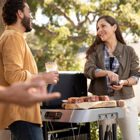 GE Profile Smart Indoor Smoker with Active Smoke Filtration, Precision  Smoke Control, 5 Smoke Settings, WiFi Connected, Electric, Wood Pellet BBQ