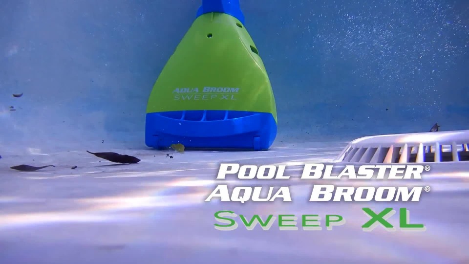 thumbnail video image 2 of Pool Blaster Aqua Broom Sweep XL Cordless Handheld Pool Vacuum, 2 of 7