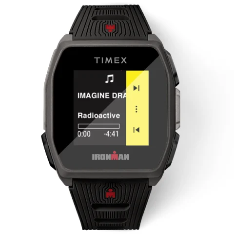 TIMEX IRONMAN R300 GPS Smartwatch with Heart Rate 41mm Dark Gray with Silicone Strap Walmart
