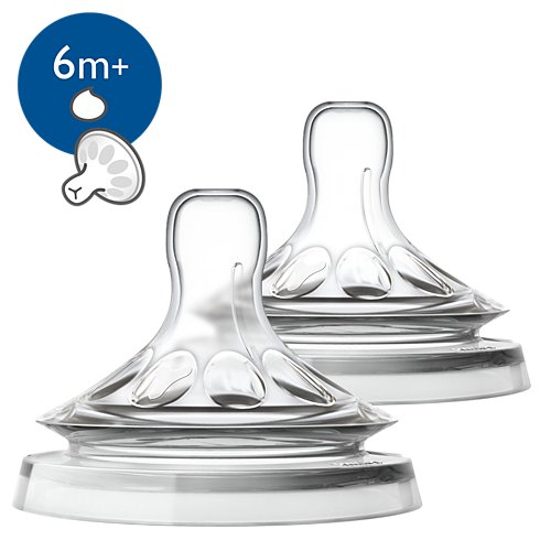 Philips Avent Tetina Natural +6 Meses, 2 Uds