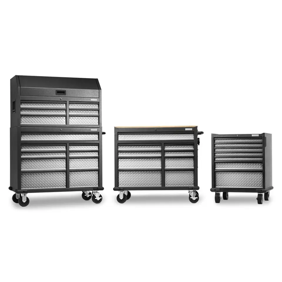 Gladiator Silver Tread Premier 41 inch 15-drawer Mobile Tool Chest