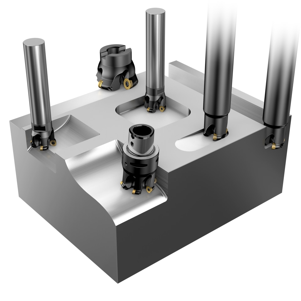 Sandvik Coromant 50mm Cut Diam, 63mm Arbor Hole Diam, 71mm Max Depth,  Indexable Square-Shoulder Face Mill 54952163 MSC Industrial Supply