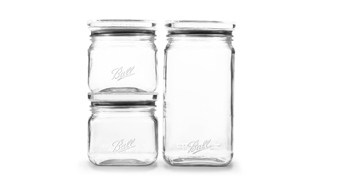 Qty. 2 Ball Extra Large 15.6 Cup Stack + Store Glass Food Jars - New -  household items - by owner - housewares sale 