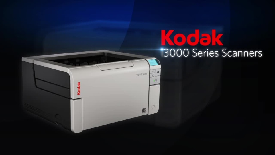 thumbnail video image 2 of Kodak i3450 - Document scanner - Dual CCD - Duplex -  - 600 dpi x 600 dpi - up to 90 ppm (mono) / up to 80 ppm (color) - ADF (250 sheets) - up to 20000 scans per day - USB 2.0, 2 of 7