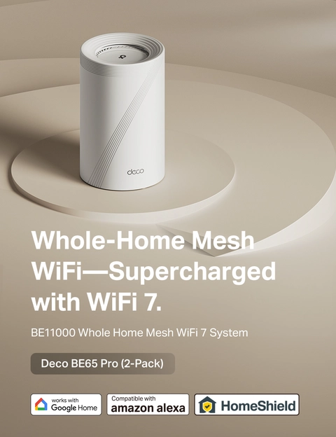 TP Link Deco 7 Pro BE11000 Tri Band Wi Fi 7 Whole Home Mesh Router