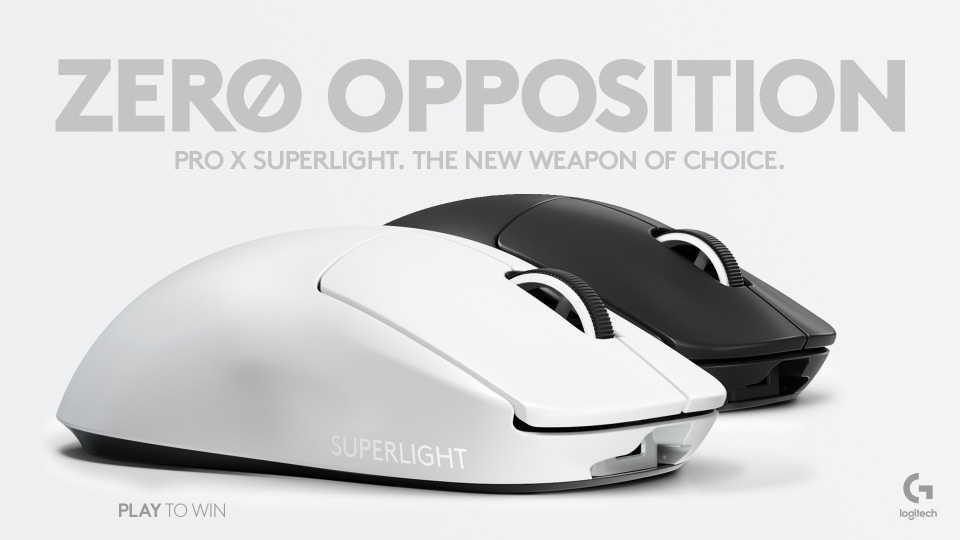 Restored Logitech G Pro X Superlight Wireless Gaming Mouse, White