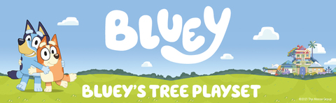 Bluey Tree Playset Corona de flores Bluey, figuras de hadas y