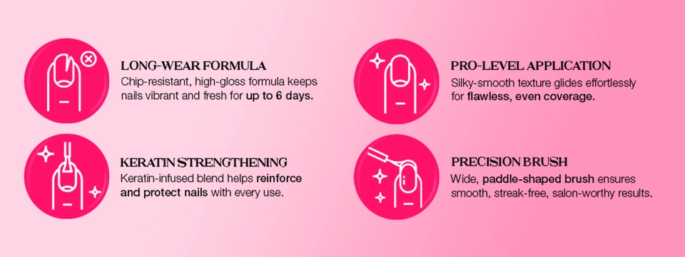 Stylized beauty banner highlighting the product