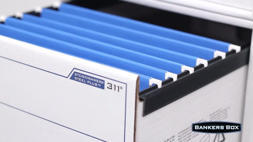 thumbnail video image 2 of CASE STOR/DRWR LTR 12.5X23.25X10.37 WT/BE FEL00311 PACK OF 6, 2 of 7