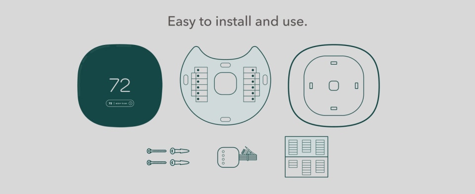 ecobee Smart Thermostat Enhanced - Black | Ecobee Dubai