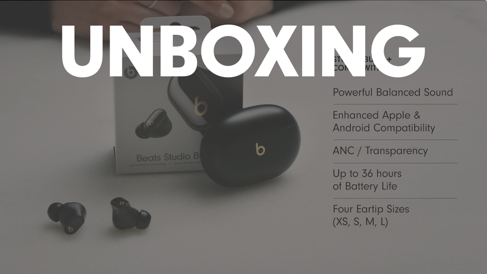 Beats Studio Buds +  True Wireless Earbuds, Noise Cancelling - Ivory