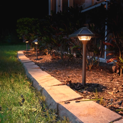 Solar Brass Path Light