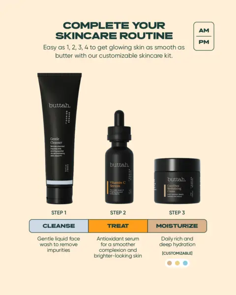 Buttah Skincare Kit Routine Step by Step