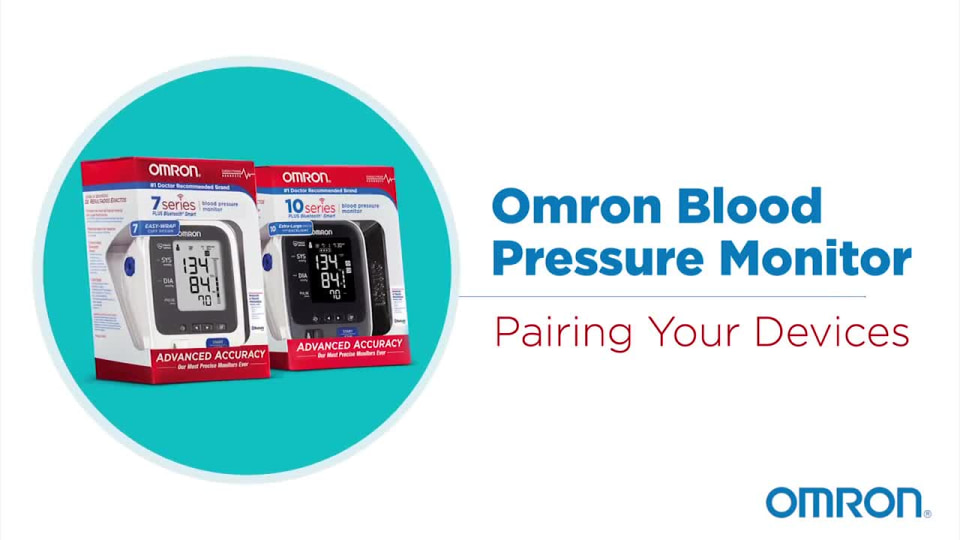 thumbnail video image 2 of Omron 7 Series Blue Tooth Wireless Upper Arm Blood Pressure Monitor with Cuff that fits Standard and Large Arms (BP761), 2 of 4