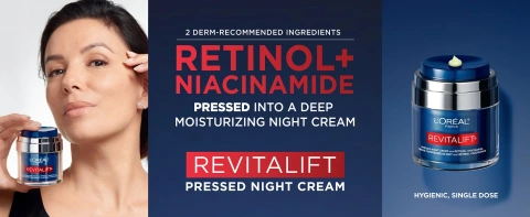 Revitalift Pressed Night Cream with Retinol + Niacinamide