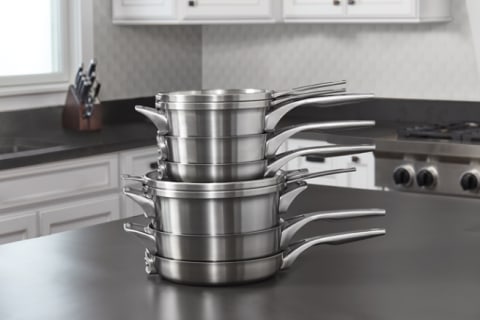 Calphalon Premier Space Saving Stainless Steel 15 Piece Pot and Pan Cookware  Set, 1 Piece - Kroger