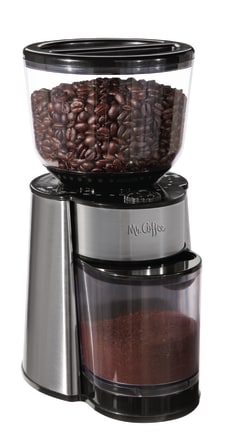 Mr. Coffee Burr Mill Coffee Grinder, 10H x 5W x 5D, Black