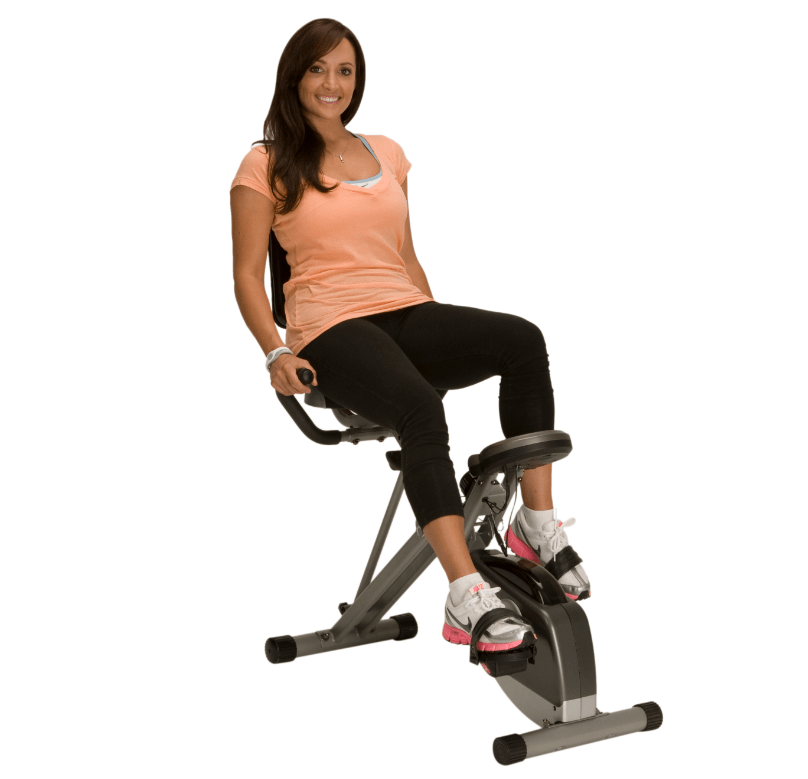 Exerpeutic 400XL Folding Foldable Recumbent Exercise Bike with