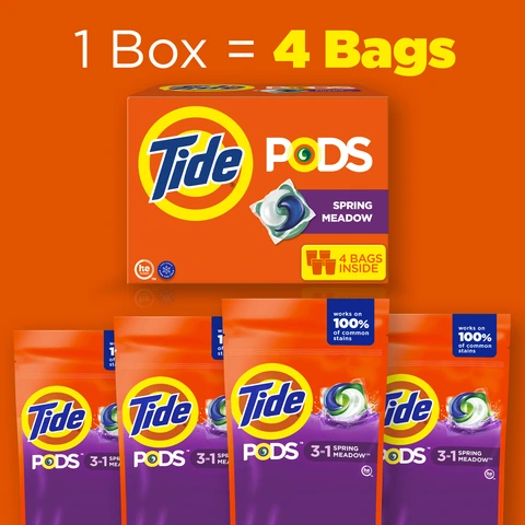 Tide pods QTY newest 168. 4 bags