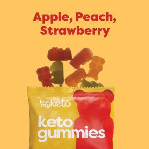 Kiss My Keto Peach Apple & Strawberry Keto Gummies, 12 ct / 0.79