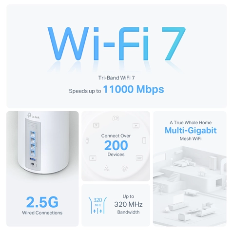 TP-Link Deco BE11000 メッシュWi-Fi　2個パック Deco BE11000 | BE11000 Whole Home Mesh WiFi 7 System | TP-Link
