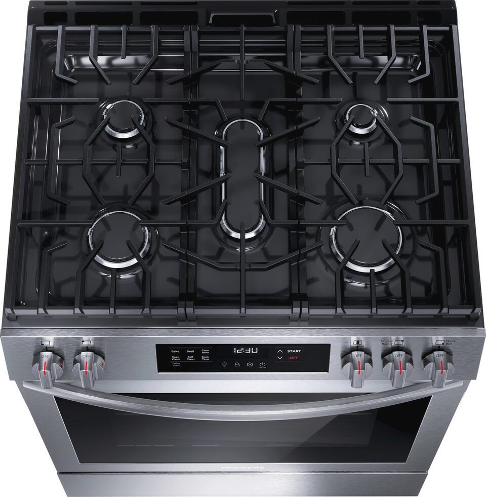 Frigidaire® 30 Stainless Steel Freestanding Gas Range with Front Controls