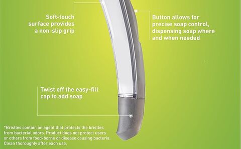 Scotch-Brite™ Advanced Soap Control Brush Scrubber Dishwand