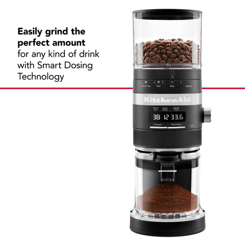 KitchenAid® Onyx Black Burr Coffee Grinder, MJB Home Center