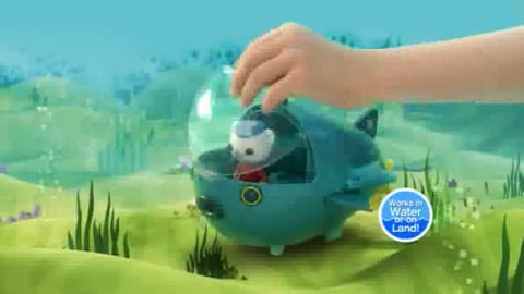 thumbnail video image 2 of Fisher-Price Octonauts Gup-A & Barnacles Vehicle & Figure Playset, 2 of 7