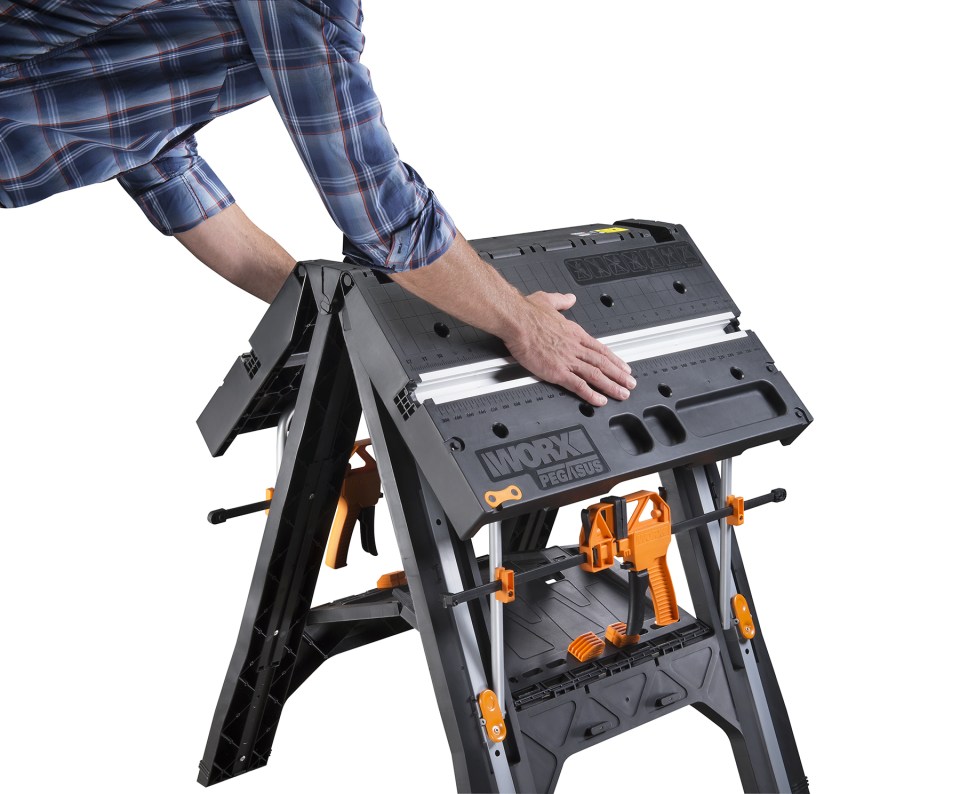 WORX Pegasus Multi Function Work Table and Sawhorse with Clamps