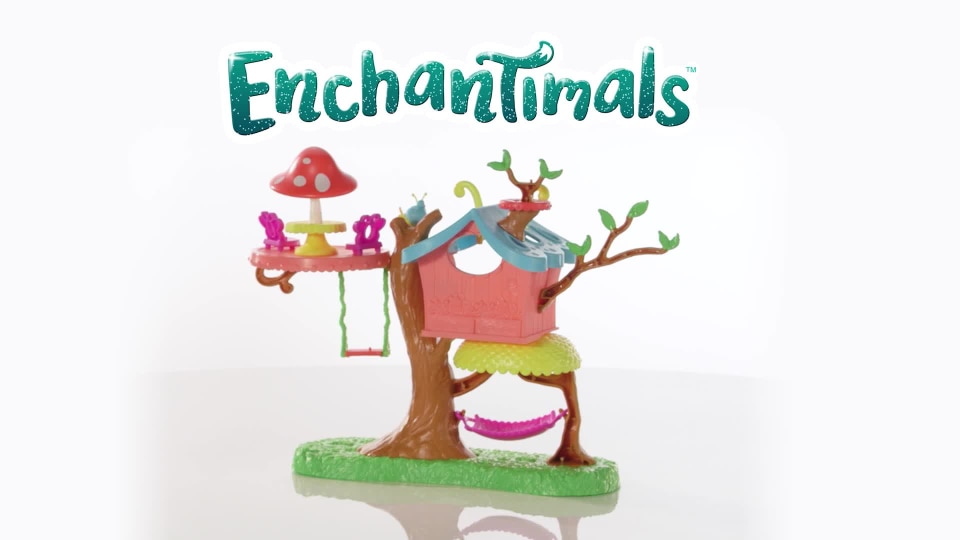 thumbnail video image 2 of Enchantimals Butterfly Clubhouse Playset W Ith Baxi Butterfly Doll, 2 of 9