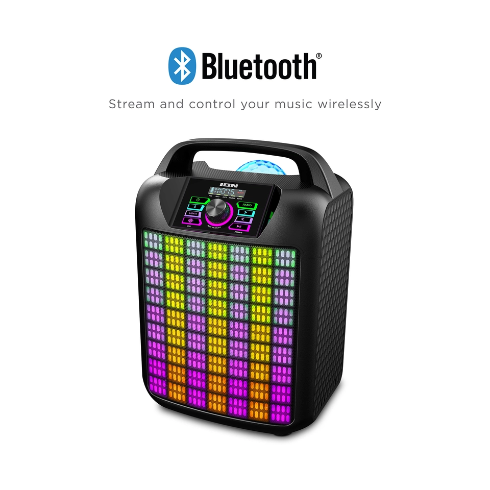 ION Audio Party Rocker Max - Portable Speaker with Customizable