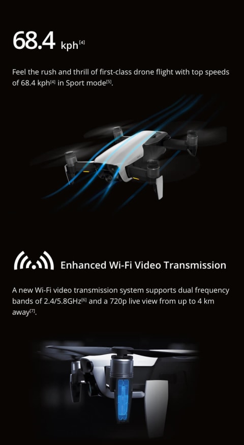 Dji Mavic Air Drone Fly More Combo - Arctic White - Walmart.com