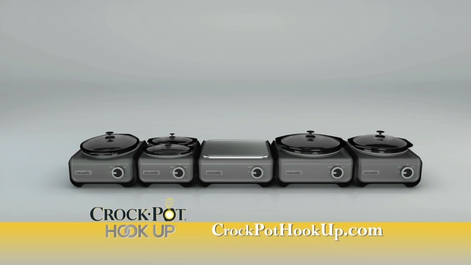 Crock-Pot 3.5-Quart Hook Up Connectable Entertaining System, Metallic Green  (SCCPMD3-GR) 