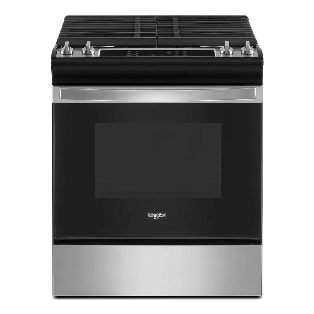 Whirlpool ガスオーブンレンジ Whirlpool 30-in Glass Top 5 Burners 4.2-cu ft / 2.5-cu ft Steam