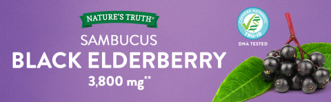 Cápsulas Nature's Truth Sambucus Black Elderberry