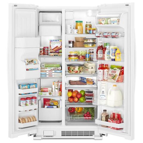 Whirlpool 21 cu. ft. Side-by-Side Refrigerator - White