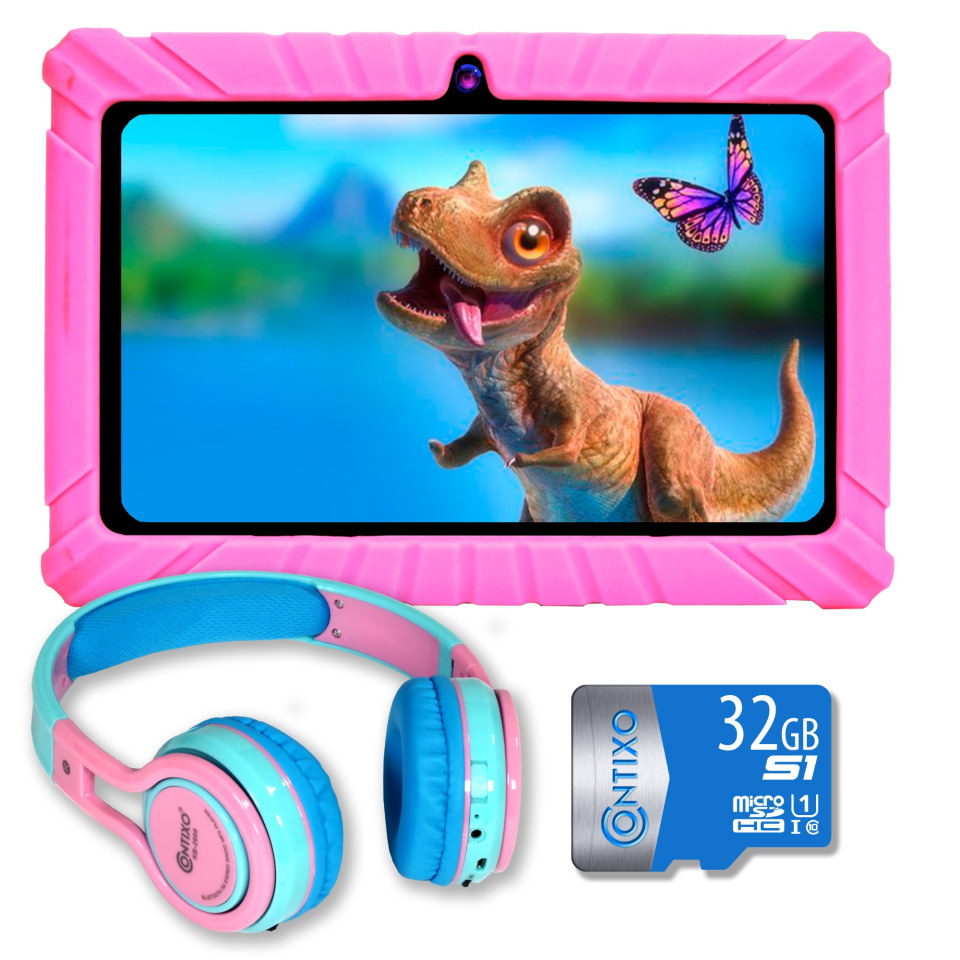 Contixo V8 2 Bundle 7 Kids Tablet And Headphone With 32gb Storage And