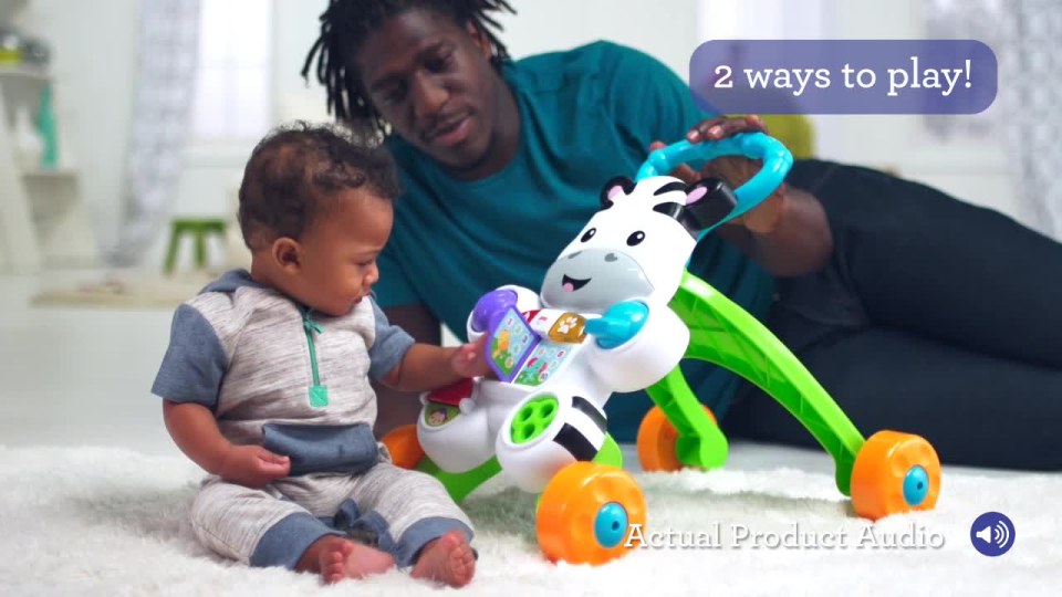 Fisher-Price Learn with Me Zebra Walker Baby & Toddler Learning Toy with Music & Lights - image 3 of 9